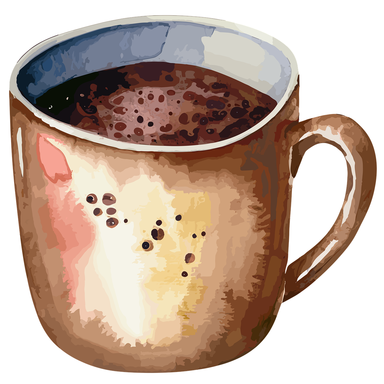 PNG of a mug with tea